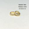 14k Gold-Plated Color-Preserving Crystal Spacer Beads for DIY Bracelets and Necklaces