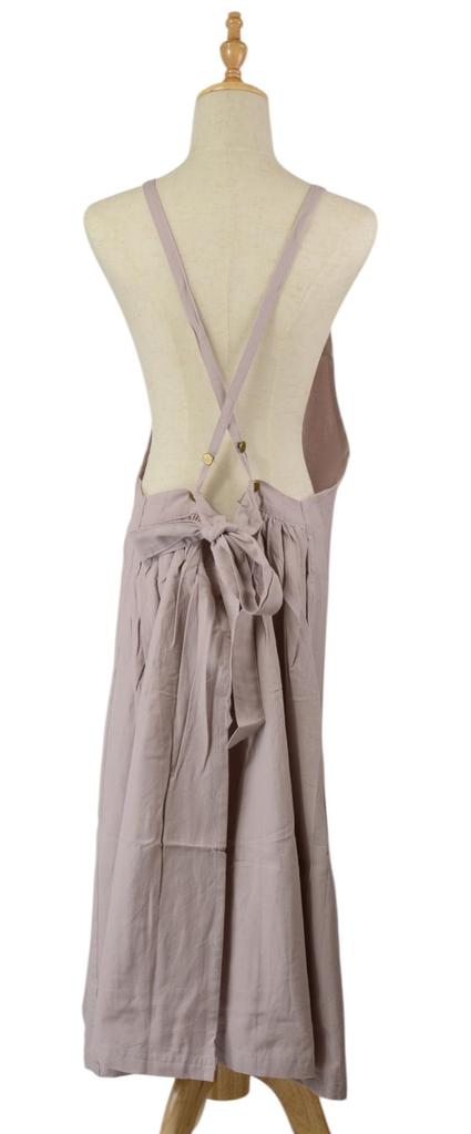 Friends Hill Long Apron Light Wind Purple