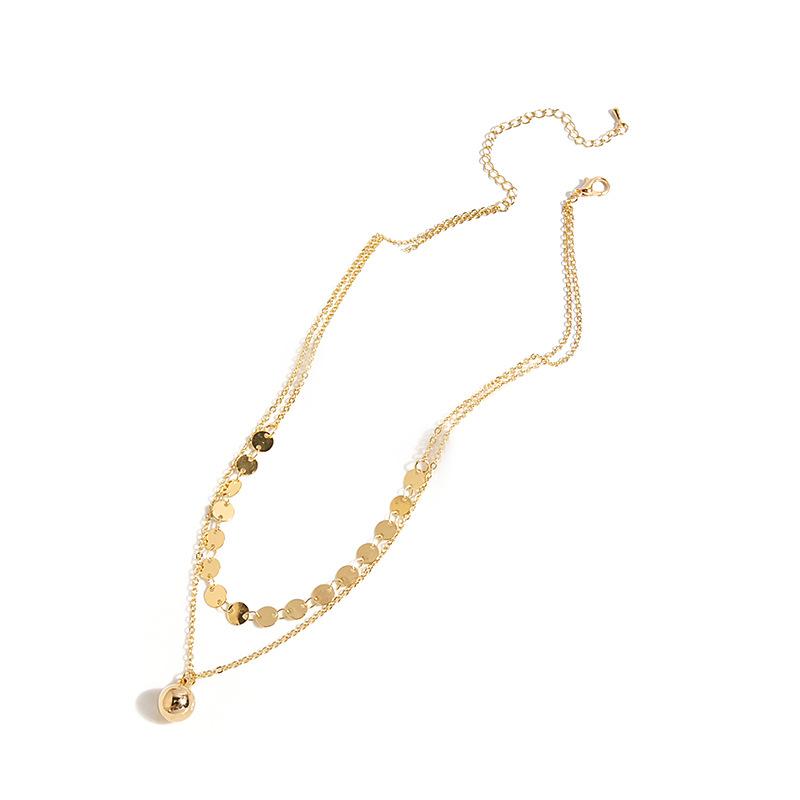 Light Luxury Temperament Collarbone Chain Gentle Pearl Splicing Necklace Multi-Layer Bow Letter Sweet Cool Girl Collar