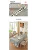 Modern Minimalist Cotton-Linen Tablecloth and Mat Set for Dining, Coffee, and Picnic