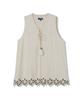 Penfield Flower Crochet Linen Vest Ivory_Fs2Wv03U