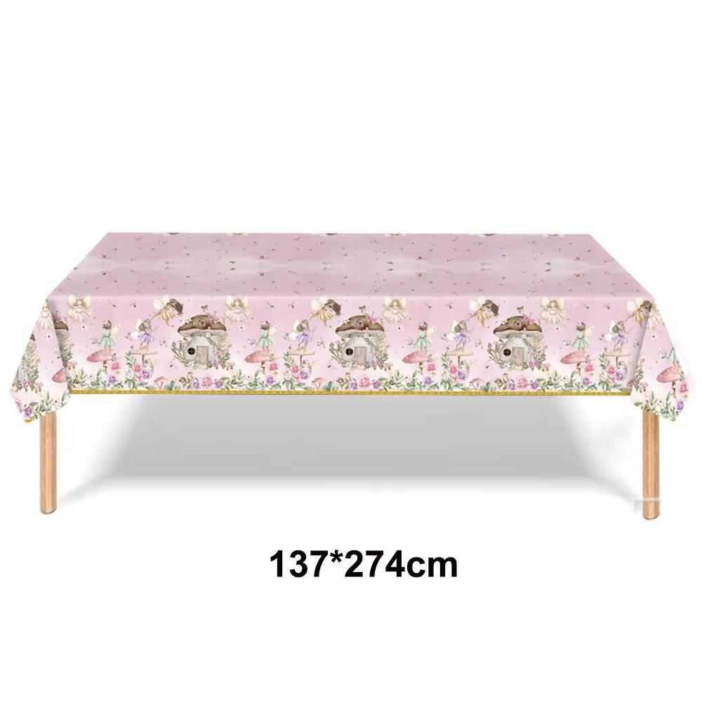 Pink Butterfly Flower Fairy Theme Disposable Tableware Plates Cups Napkins Girls Birthday Party Wedding Baby Shower Decor