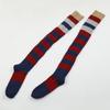 Autumn Slouch Crochet Knitting Colorful Striped Thigh High Long Socks for Women