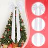 Christmas Tree Topper Bow Decor Christmas Giant Bow with Long Streamers