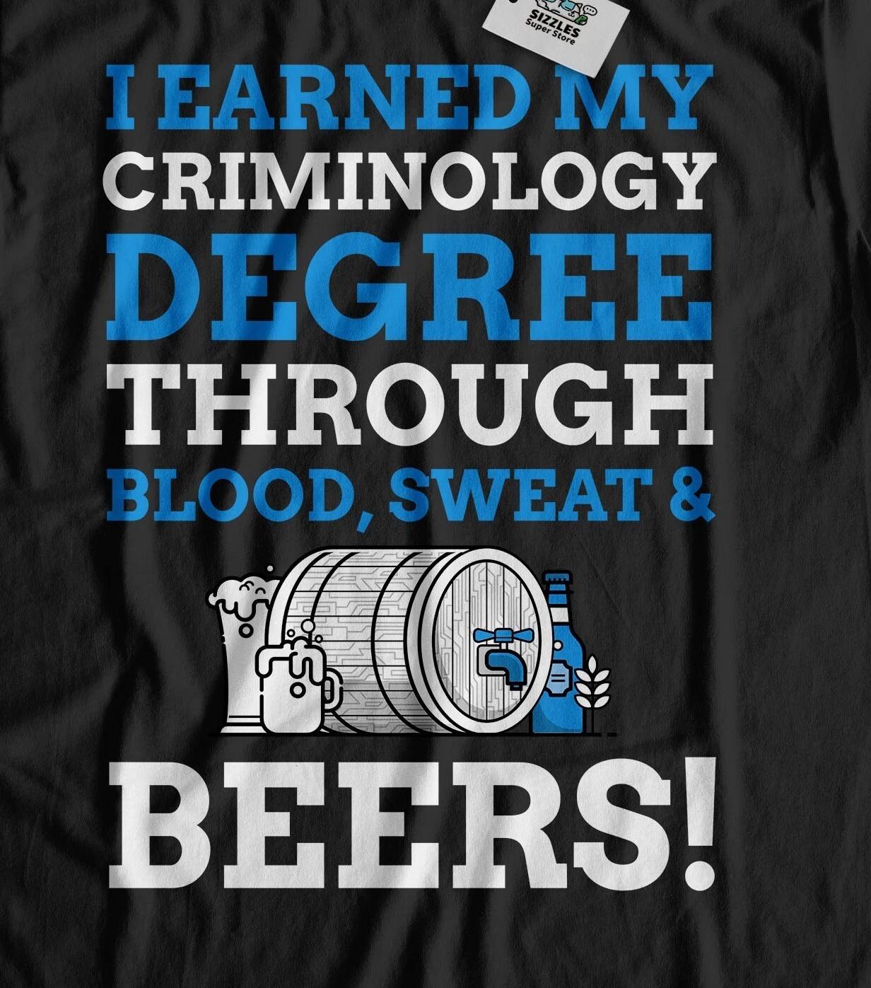 Unisex Funny Criminology Degree T-Shirt Criminologist Degree Gifts XL
