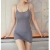 Frauen rückenfreies Babydoll-Dessous, kurzes Kleid, durchsichtig, transparent, sexy Neckholder, enges Kleid, erotische Kleidung, Nachtkleidung