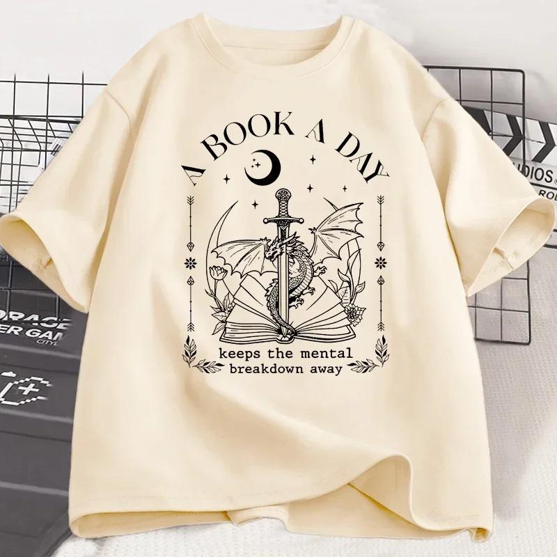 Fantasy Book Lover Tshirt A Book A Day Graphic T Shirt Unisex Unisex Bookish Tshirt Reader Tees Unisex Aesthetic Vintage Shirts