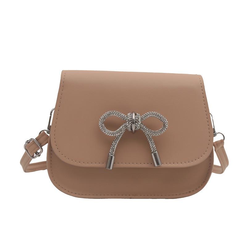 Chic French-inspired Pu Leather Crossbody Bag For Women Stylish Summer 2024 Shoulder Bag With Bowknot