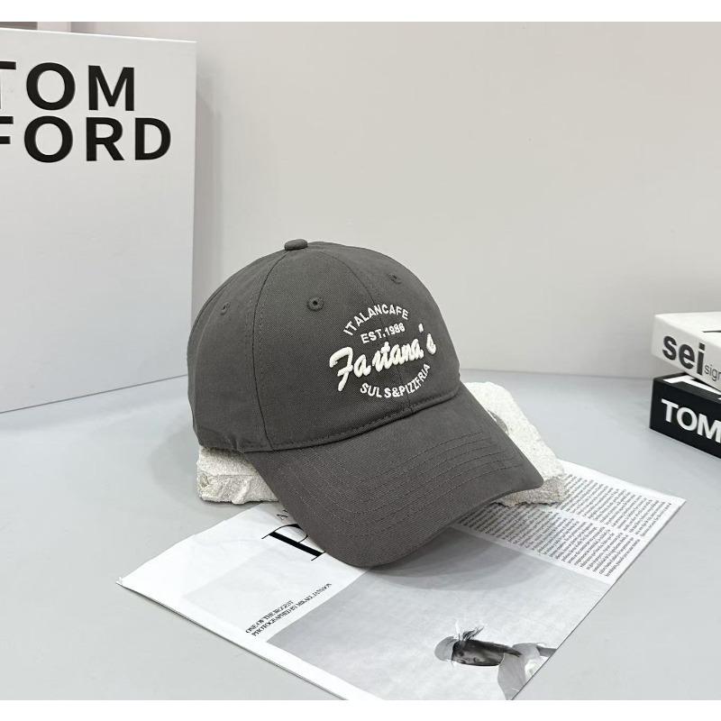 High quality letter embroidery hardtop baseball hat for men and women couples cap four seasons sunshade sunscreen cap