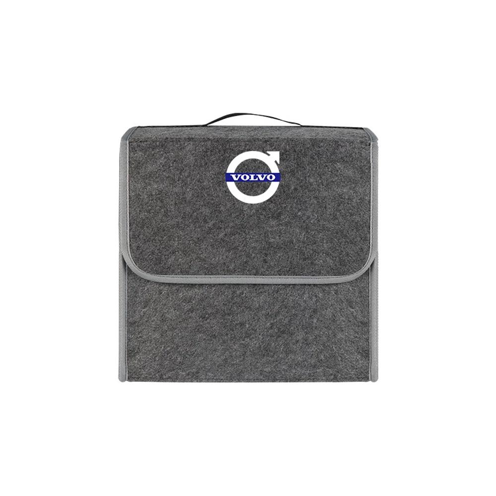 Car Trunk Storage Bag Felt Cloth Organizer Box Auto Accessories For Volvo V40 V60 V90 XC60 XC40 XC90 S60 S90 C50 S40 C70 Rdesign