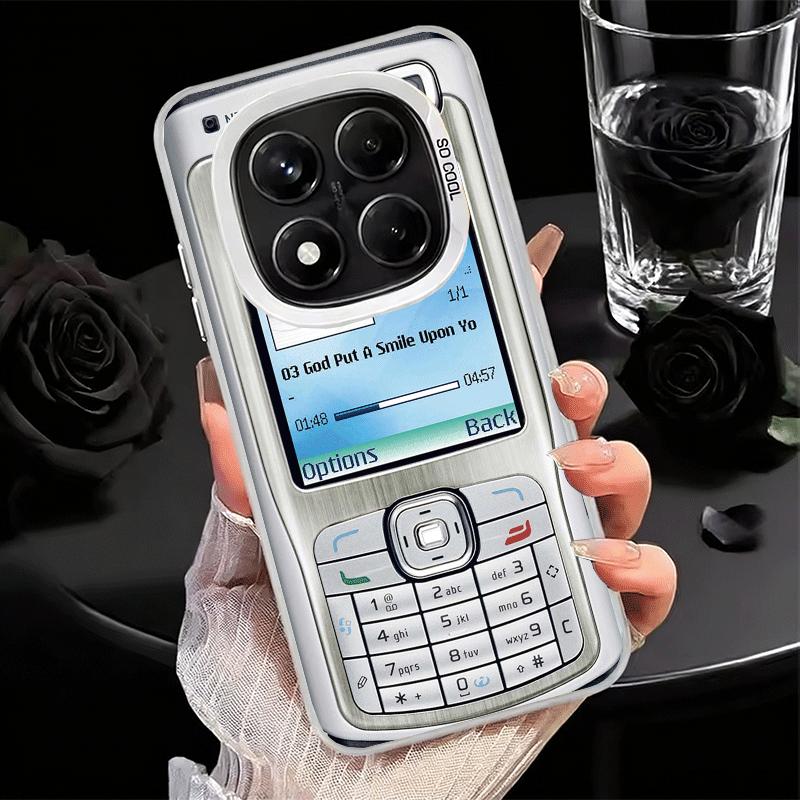 Funny Retro Callphone Shockproof Phone Case for Xiaomi Redmi Note 15 14 13 12 Pro Plus 11 11S 11T 5G Cover Anti Fall Fundas