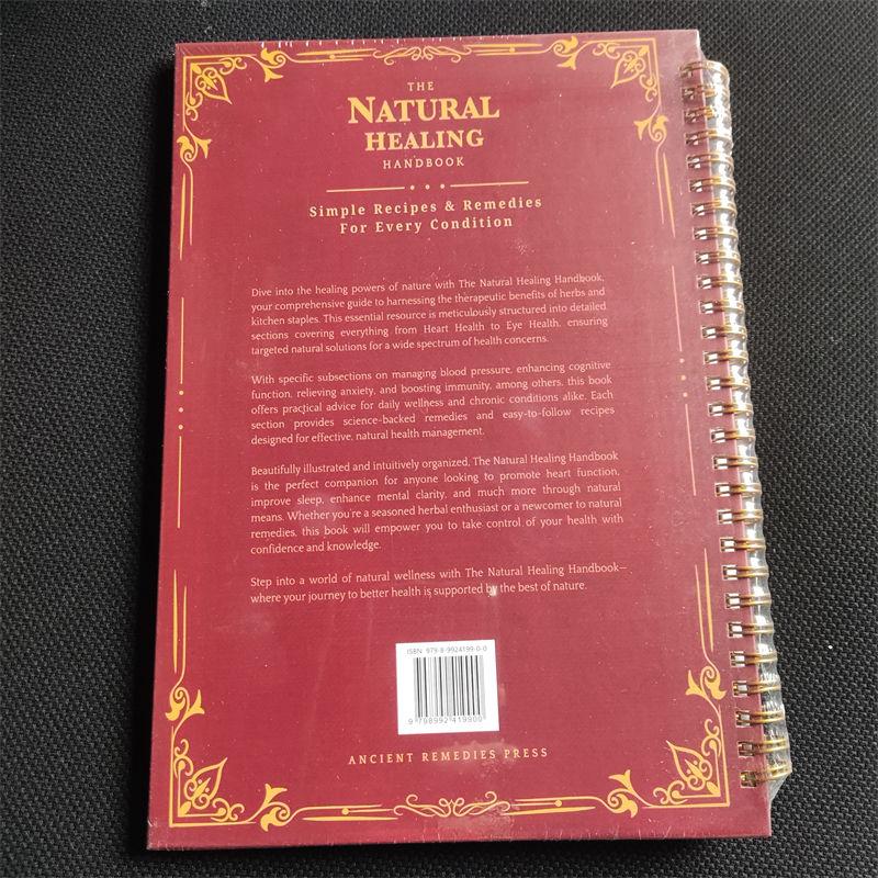 Books The Natural Handbook Bound for Herbal Remedies And Natural Recipes By Ancient Book Handbooks