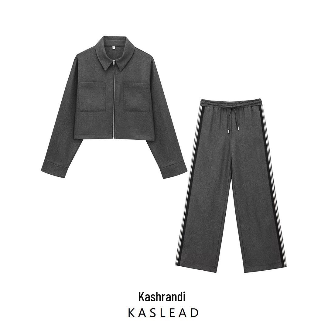 

2024 Women s Winter Side Stripe Jacket and Pants - Euro-American Style S