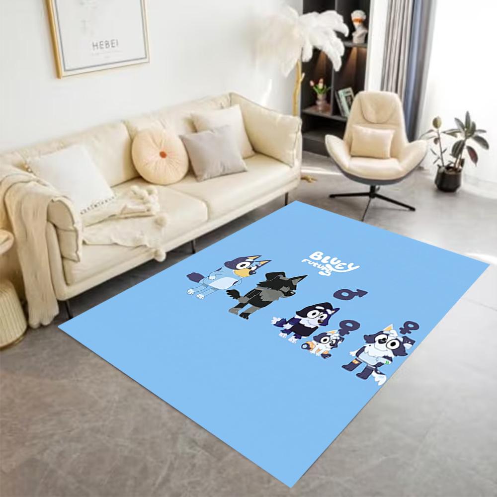 Bluey Bingo Adventure Carpet Perfect for Decorate room Entryway Dining Room Kitchen Antislip Carpet Decorate Offices Perfect Gift for Women/Men