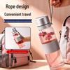 Portable Glass Water Bottle with Lanyard - Quick Open, Tea Separator, High-Capacity Borosilicate Glass