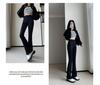 Women's High-Waisted Black Micro-Flare Suit Pants - Slimming Bootcut for Petite, Spring/Summer Flattering Trousers
