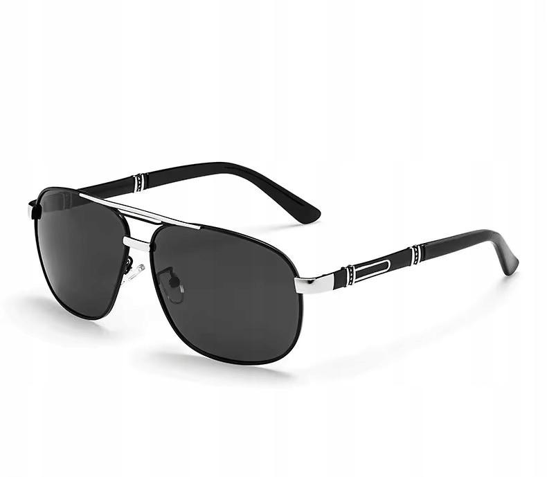 Men's Pilot Sunglasses Uv400 Protection Silicone Case Nose Pads