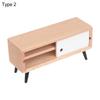 1:12 Dollhouse Furniture Miniature Television Bookshelf Bed Sofa Wooden TV Cabinet Chair Bedside Lamp Dolls House Accessories