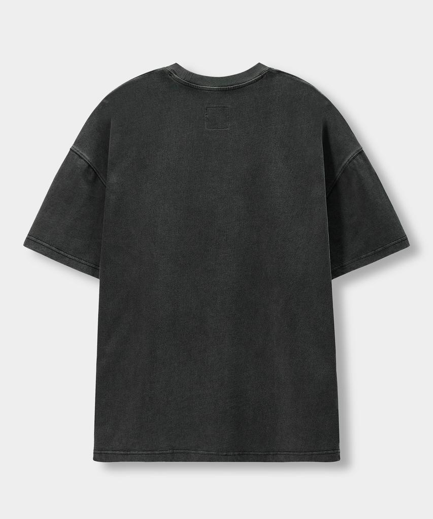 Dimiteulibeullaeg Vlad Cut-Off Applique Short Sleeve T-Shirt_4 Color