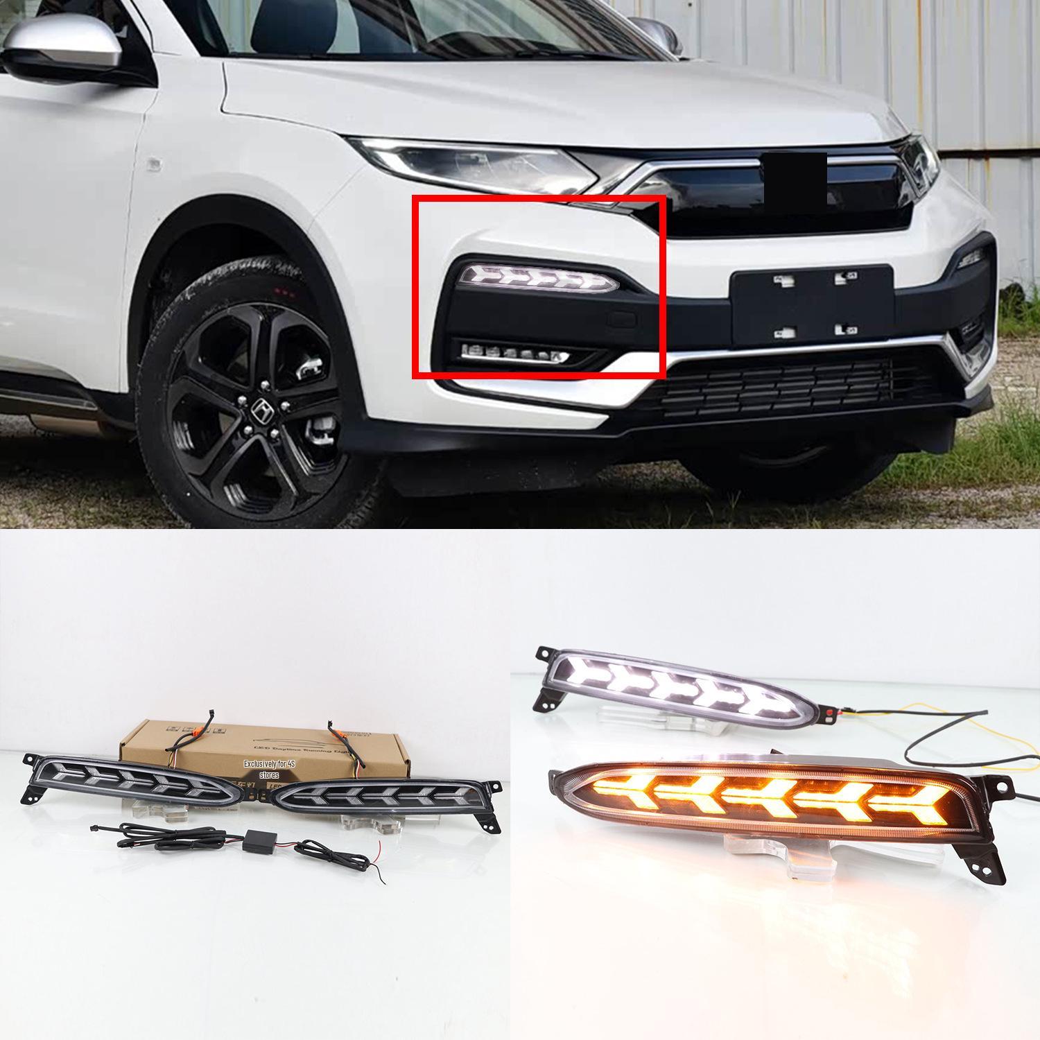 Honda XRV Daytime Running Lights for 2019-2022 Models, Three-Color Flowing Light Design