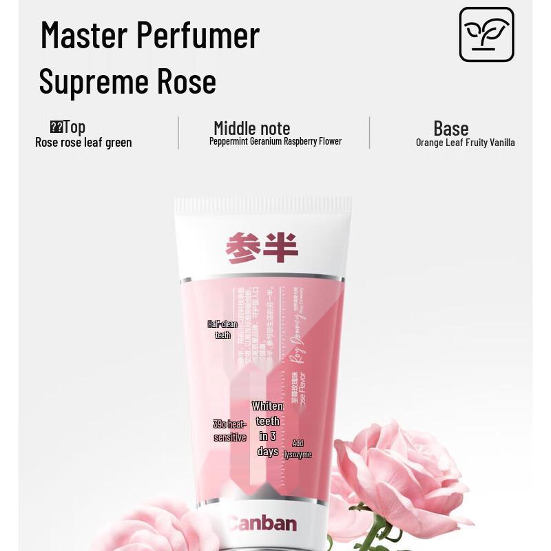 Canban Supreme Rose Whitening Toothpaste
