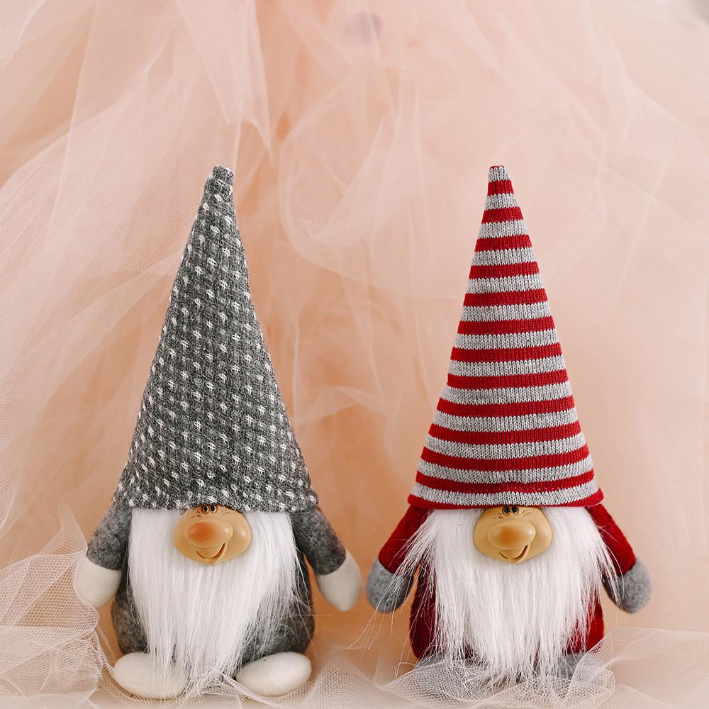 Christmas Santa Claus Figure Handmade Craft Seasonal Home Decoration Plush Doll
