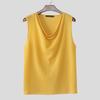 INCERUN Men Swing Collar Sleeveless Semi-Sheer Waffle Texture Fitted Tank Tops