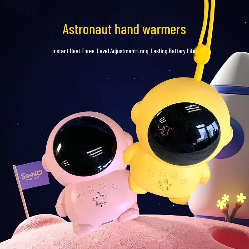 Cat Paw 2-in-1 Magnetic USB Hand Warmer & Charger Astronaut Design