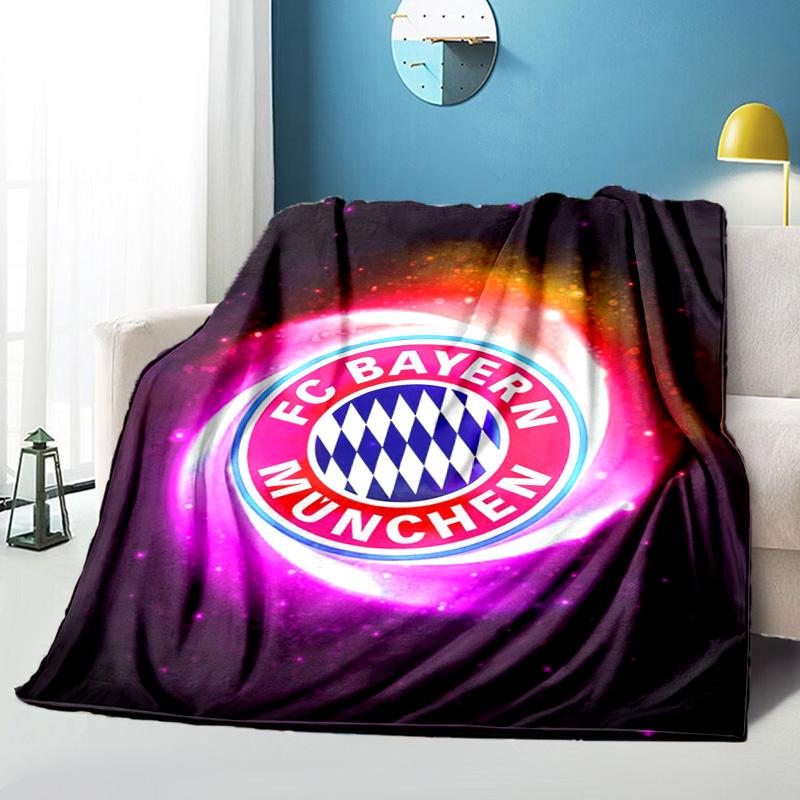 Munich FC Artwork Printed Throws Blanket Soft Flannel Blankets for Couch Bed Gifts for Men Women Picnic Blanket Christmas Gifts
