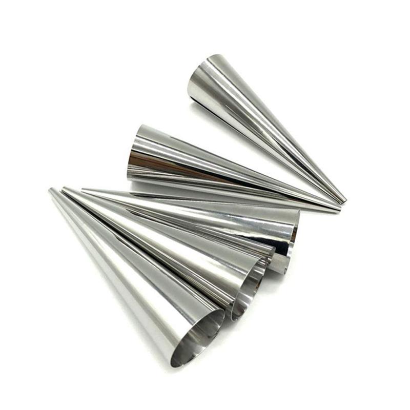 9Pcs Conical Tube Cone Roll Moulds Spiral Croissants Molds Cream Horn Mould Pastry Mold Cookie Dessert Kitchen Baking Tools