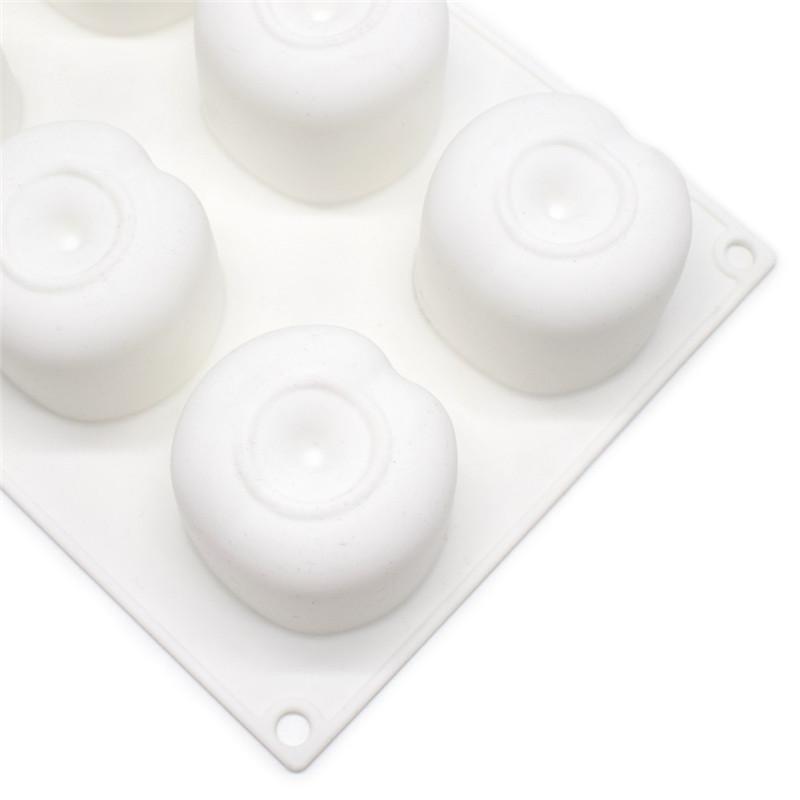 Silicone Cherry Mold 8 Holes Peach 3D Cake Moulds Mousse For Ice Creams Chocolates Pastry Bakeware Dessert Art Pan