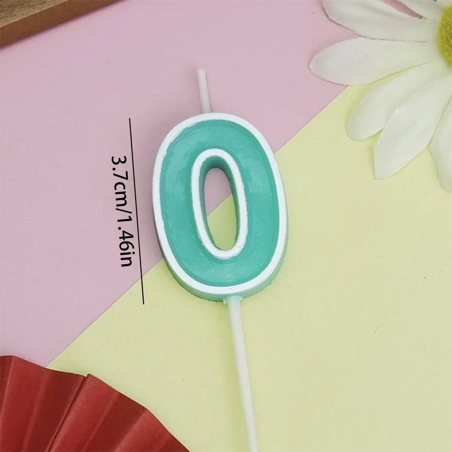 Candy Colored Happy Birthday Digital Candle Children's Party Creative Cartoon Jelly Colored Valentine's Day Activity Candle