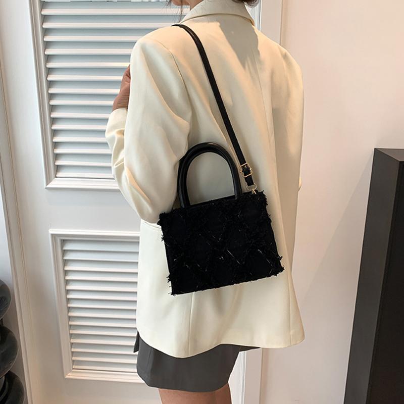 Summer New Fashion Simple Small Square Bag Retro Handbag Casual Crossbody Bag Popular Bag for Women