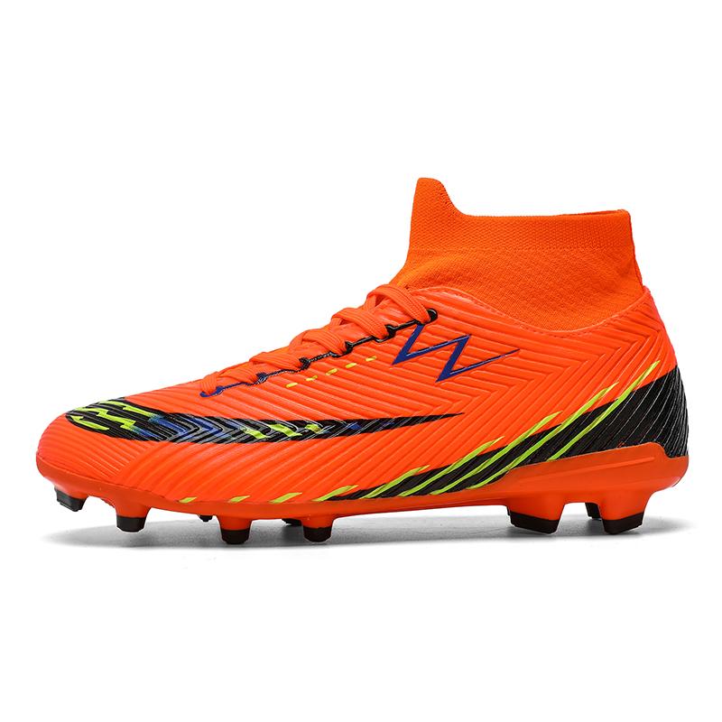 Soccer Shoes for Professional Men Lightweight Comfortable Long Football Boots for Spikes Outdoor Anti-Skid Wear-resistant Sport Activities Shoes