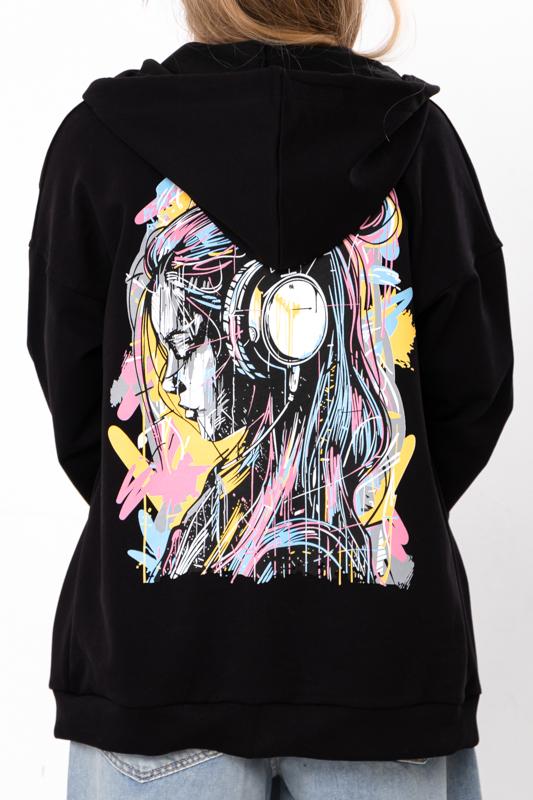 Hoodie (girls) – Durable & Stylish, Printed Accent Any Season 6395-057-33-2 HC