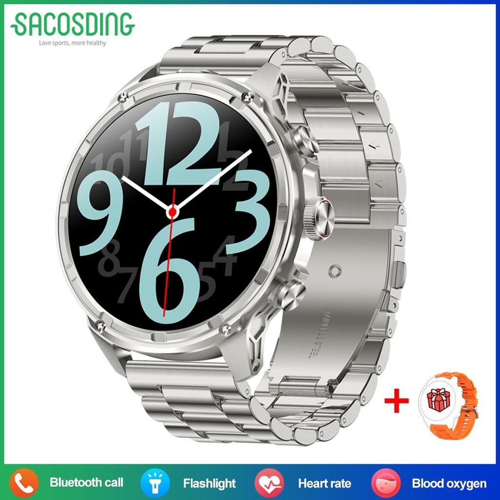 SACOSDING 1.85 Inch Smart Watch Men 710mAh Battery Sports Fitness Man Watch Bluetooth Call Health Monitoring Men Smartwatch For HUAWEI