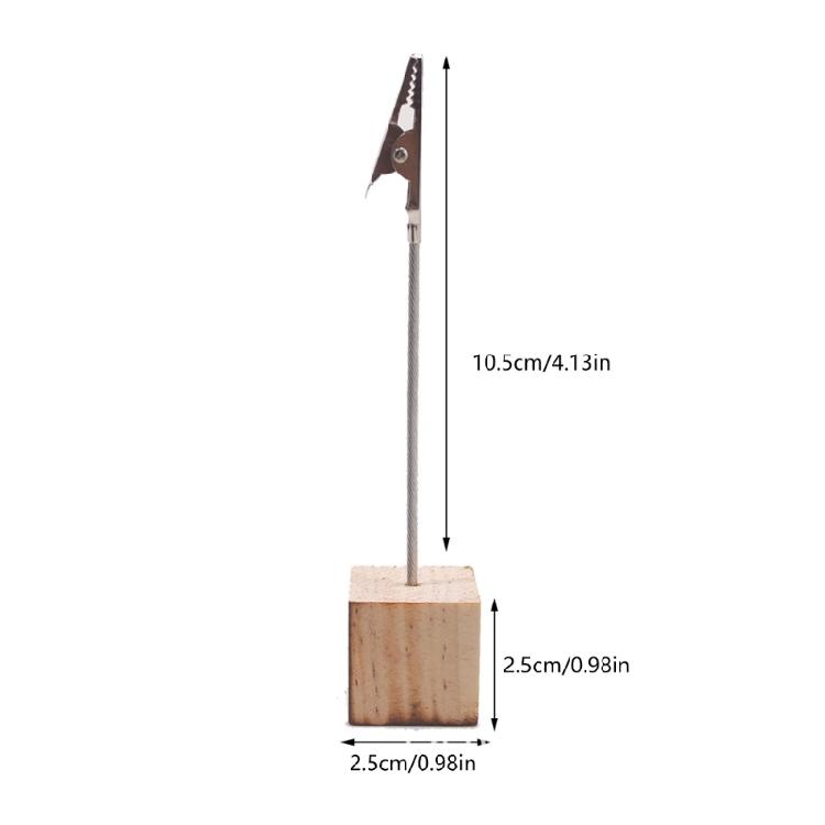20 Pieces Name Card Holder with Clip Photo Holder Place Card Holder Photo Stand Memo Holder for Business Cards