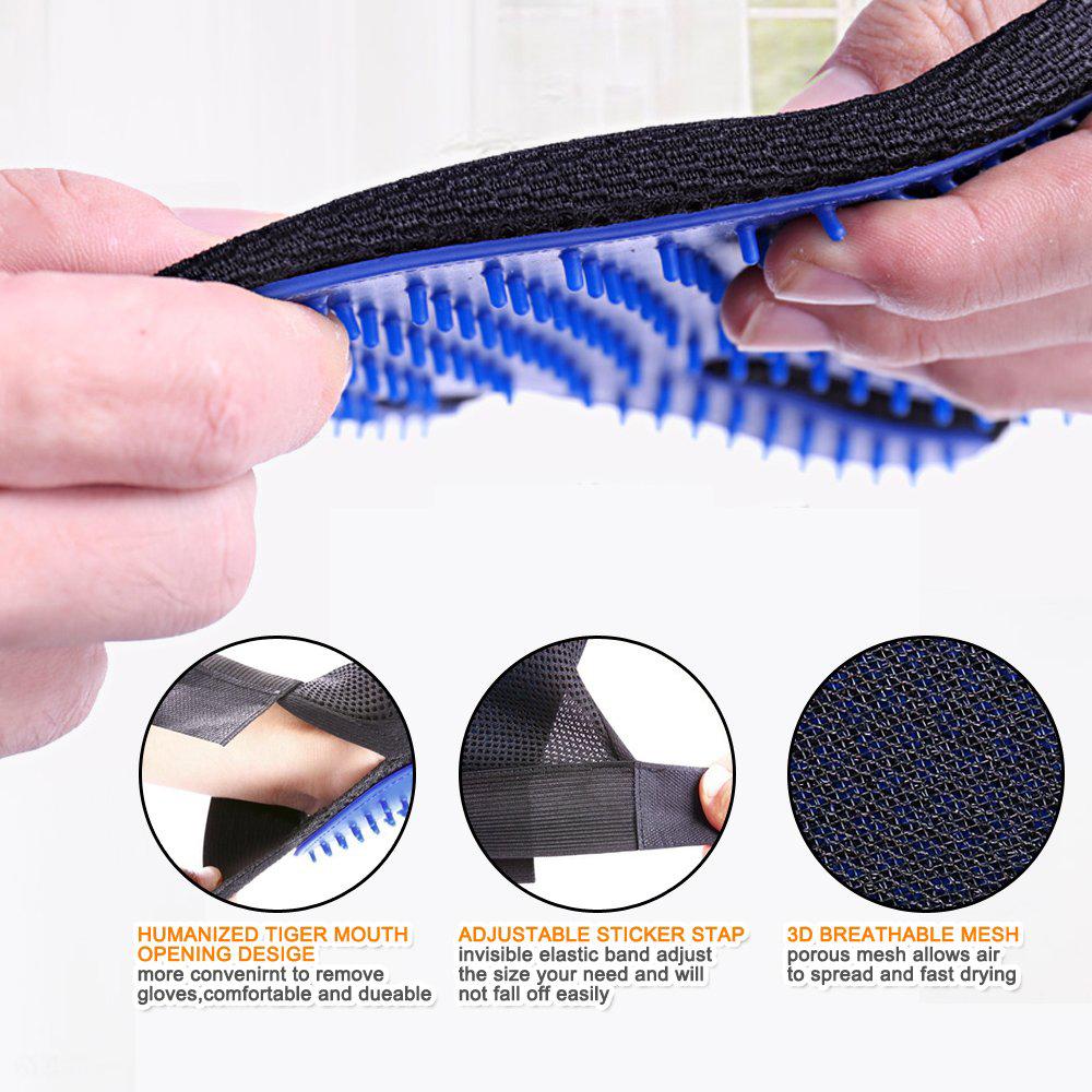 1Pcs Cat Hair Removal Gloves Pet Beauty Cleaning Brush Plastic Durable Convenient Cat/Dog Massage Gloves Pet Hair Removal Tool 4