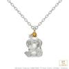 Pokemon Goods Psyduck Necklace Silver Accessory Jewelry Citrine Unisex Mens Womens Birthday Anniversary Gift