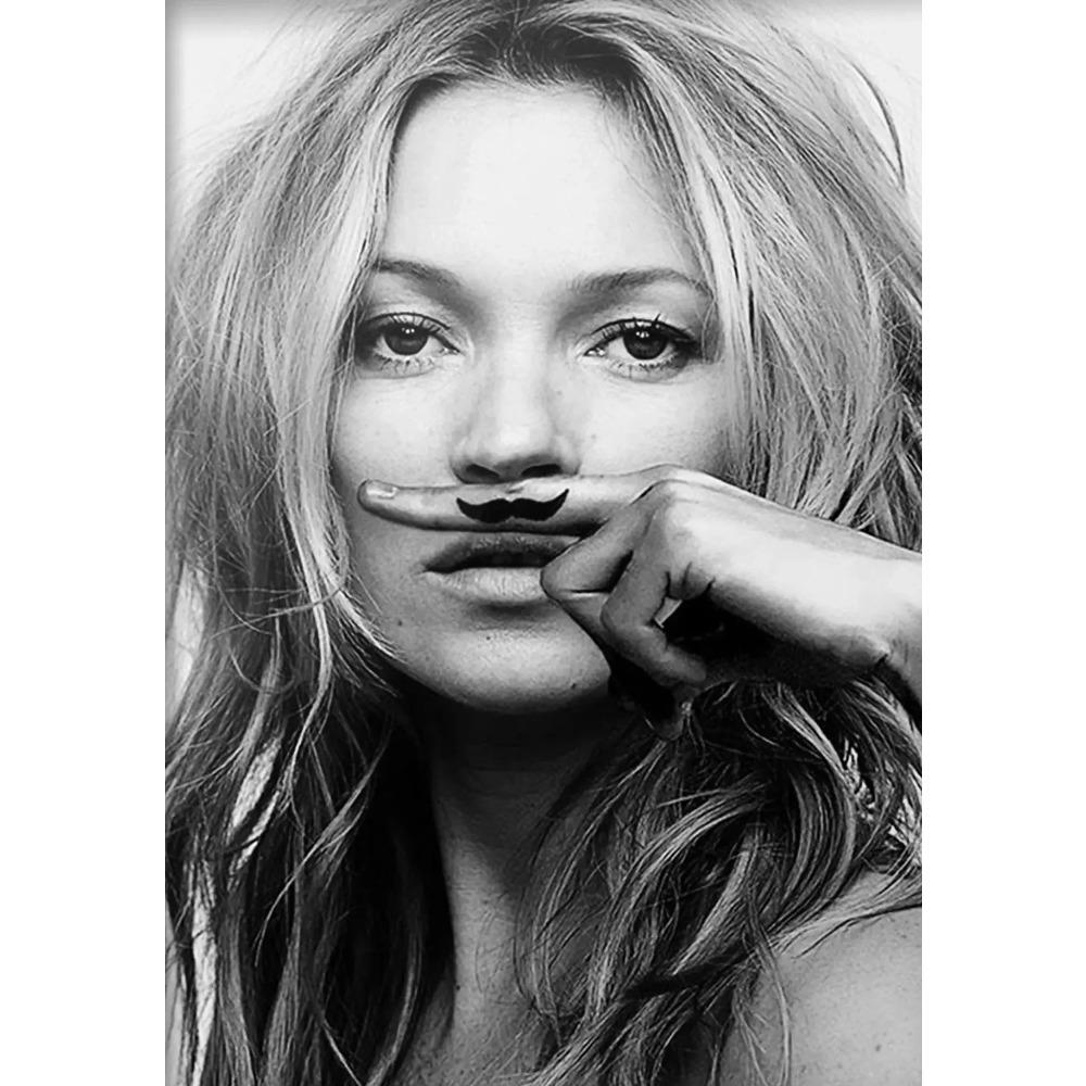 Sexy Supermodel Kate Moss Feminist Fashion Poster Photography Old Hollywood Canvas Wall Pictures Teen Girl Room Deco