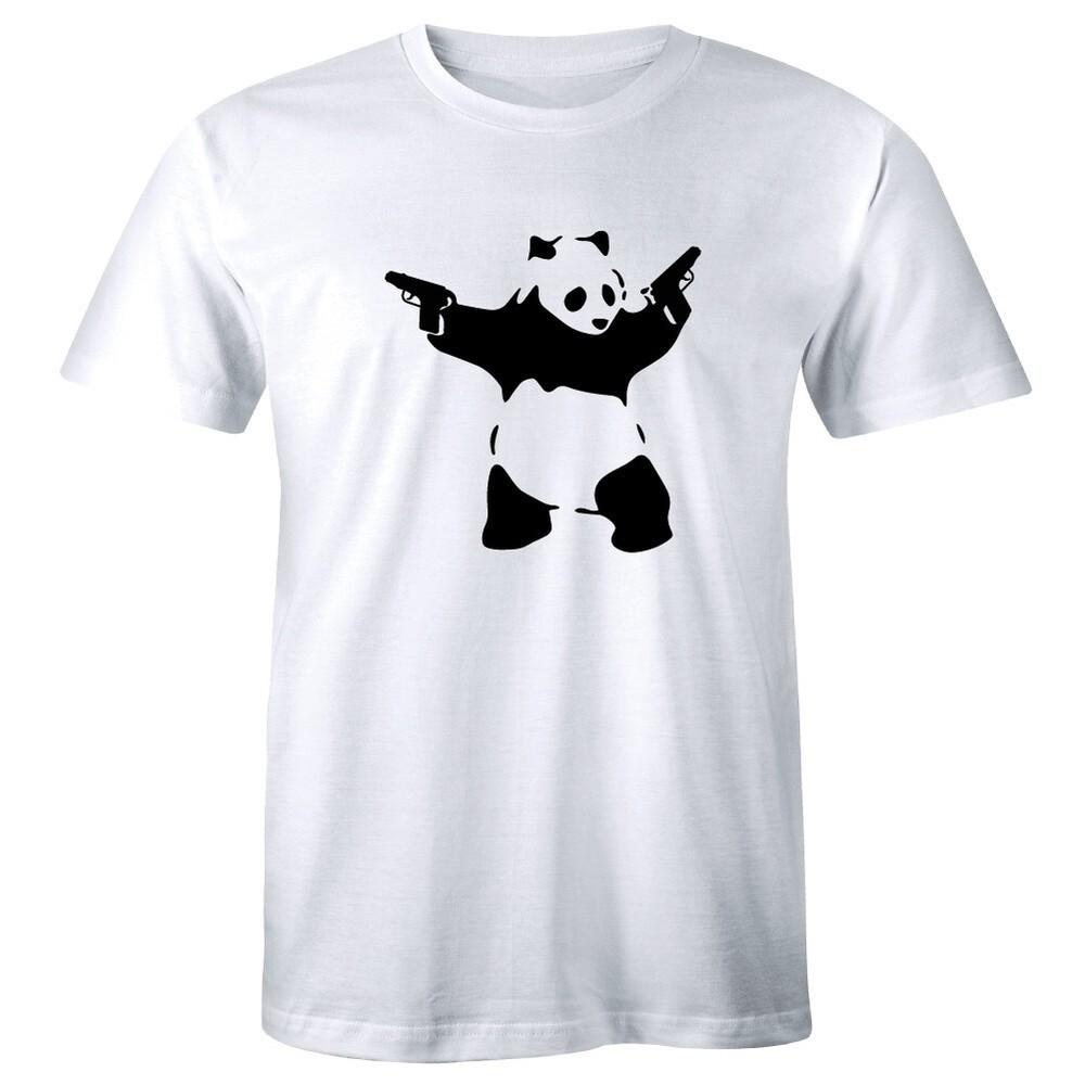 Panda Urban Graffiti Cool Fashion Funny Shirt  T-shirt Tee Gift Gun 2A Unisex T-Shirt L