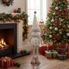 Khaki Christmas Card Series: Retractable-Leg Reindeer, Snowman, and Bear Figurine Ornaments