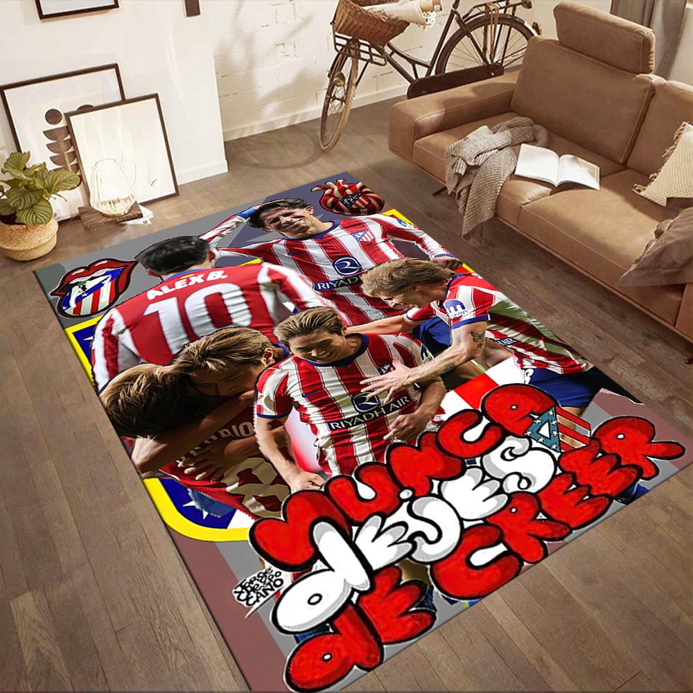 Atletico Madrid Carpet Suitable For Foyer Decorate Room Dormitory Game Room Antislip Rug Anime Office Decor Perfect Gift For Womenmen