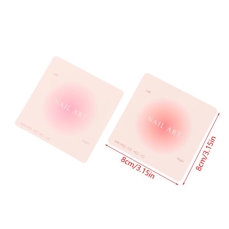 100Pcs Press-On Nail Packaging Display Handmade False Nail Design Swatch Show Card Manicure Sample Display