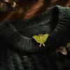 Artistic Alloy Badge Vintage Enamel Moth Brooch, Cartoon Insect Lapel Pin, Men Lightweight Clothes Pin Women Jewelry Accessories for Suit Dress