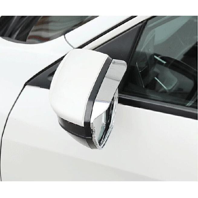 For Honda Civic 10th 2016-2021 ABS Chrome Rear View Mirror Rain Eyebrow Trim