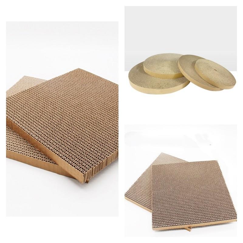 High-density Pet Toy Cat Scratching Board With Smooth Corrugated Paper Customizable Shape Cutting Manufacturer Direct