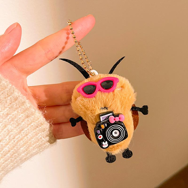 Cute Doll Pendulum Small Gift Pendant Ground Marketing Cartoon Keychain Plush Doll Backpack Bag Lanyard Accessories