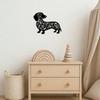 Dachshund Metal Wall Art Outdoor Garden Decor Weather Resistant