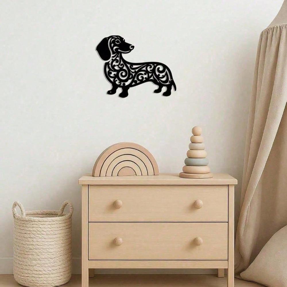 Dachshund Metal Wall Art Outdoor Garden Decor Weather Resistant